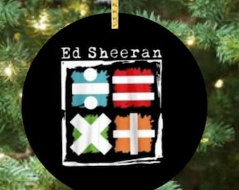 Ed Sheeran Tour -  Ceramic Christmas Ornament