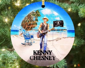 Kenny Chesney  -  Ceramic Christmas Ornament