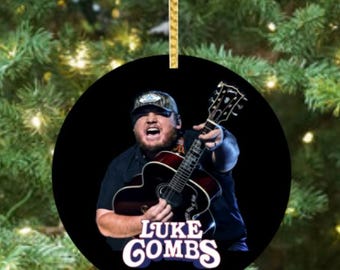 Luke Combs  -  Ceramic Christmas Ornament