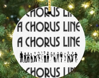A Chorus Line - Broadway Ceramic Christmas Ornament