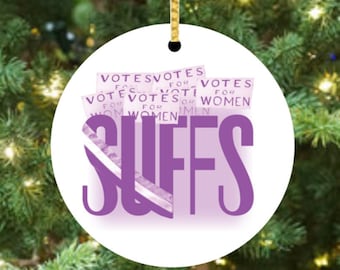 Suffs - Broadway Ceramic Christmas Ornament