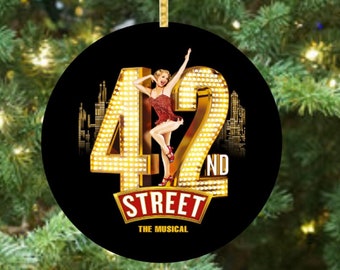 42nd St - Broadway Ceramic Christmas Ornament
