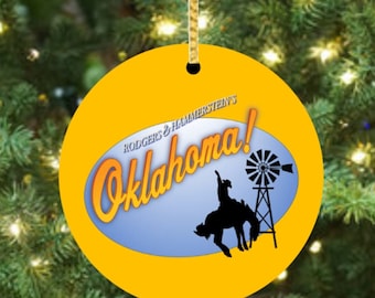 Oklahoma - Broadway Ceramic Christmas Ornament
