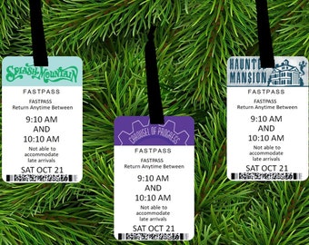 Disney Magic Kingdom Fast Pass Christmas Ornament