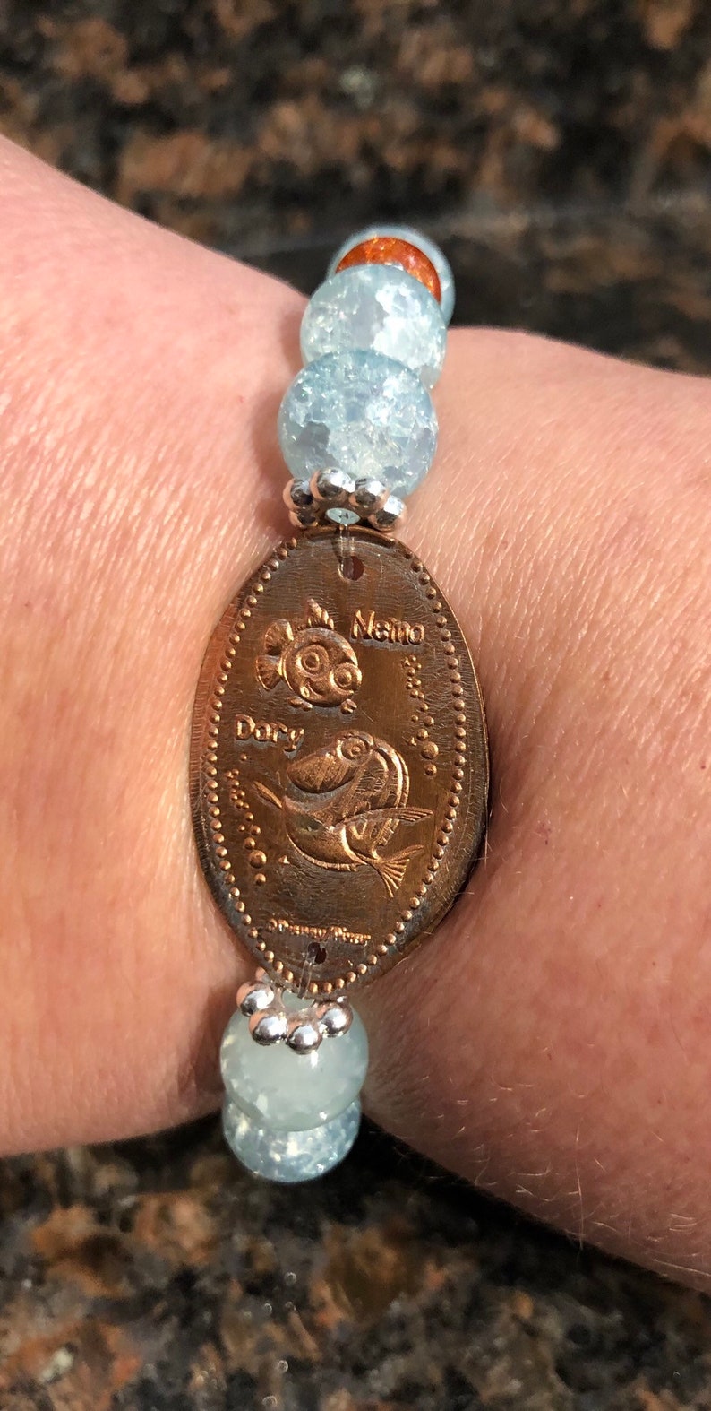 Disney Finding Nemo Themed Pressed Penny Bracelet