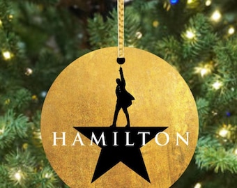 Hamilton - Broadway Ceramic Christmas Ornament