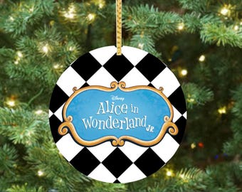 Alice in Wonderland JR - Disney - Broadway Ceramic Christmas Ornament