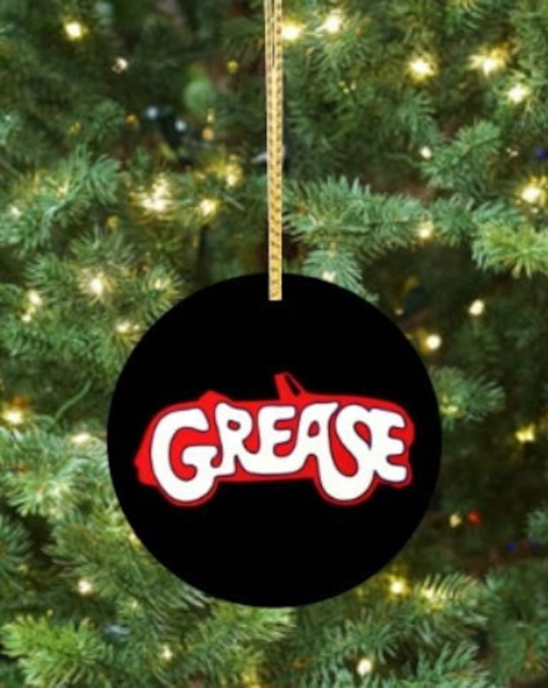 Grease Broadway Ceramic Christmas Ornament Etsy