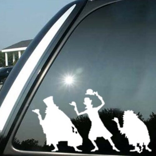 Disney Haunted Mansion Hitchhiking Ghosts Silhouette Etsy