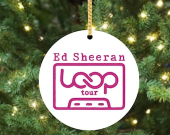 Ed Sheeran Tour 2026  -  Ceramic Concert Christmas Ornament