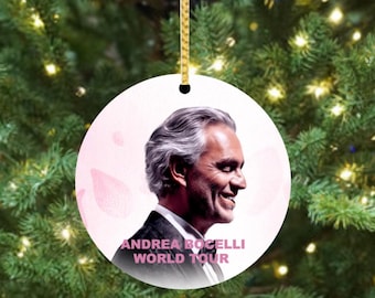 Andrea Bocelli Tour 2026  -  Ceramic Concert Christmas Ornament