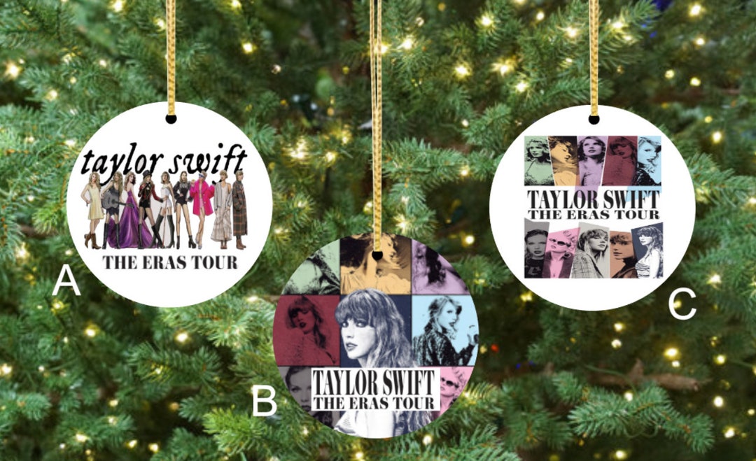 Taylor Swift Eras Tour Ceramic Christmas Ornament Model Poses - Etsy