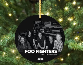 Foo Fighters Tour 2026  -  Ceramic Concert Christmas Ornament
