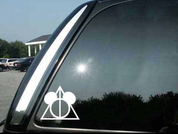 Harry Potter Decal Deathly Hallows Decal Deathly Hallows Glitter Sticker 11