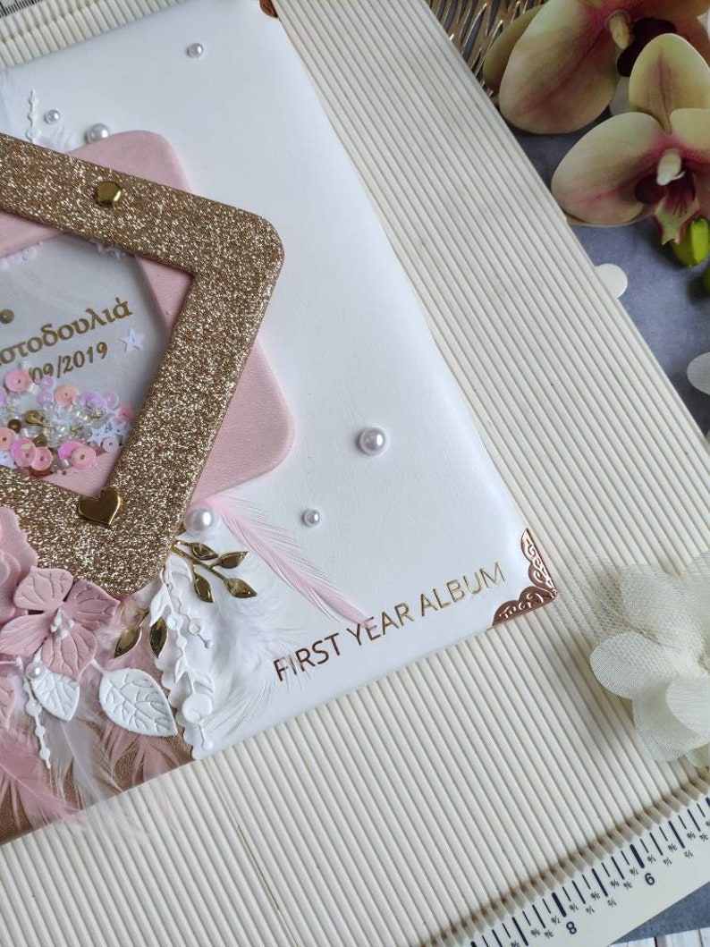 Baby Memory Book Girl Customized Baby Book First Year Etsy