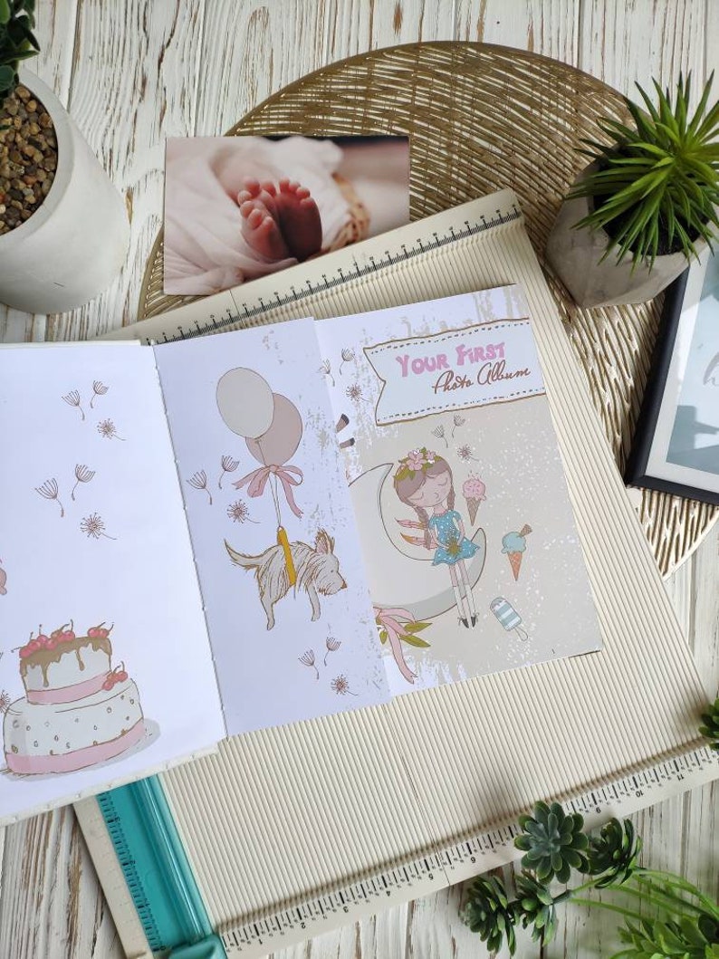 Personalized Baby Memory Book Girl Baby Book First Year Etsy