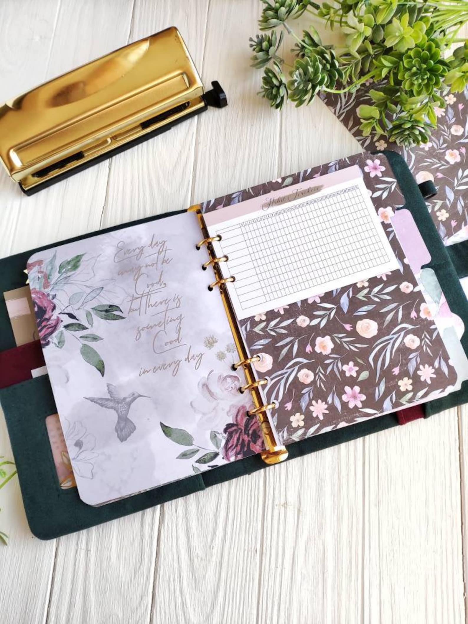 Custom Planner Binder Personalized A5 Notebook Cover Suede Etsy