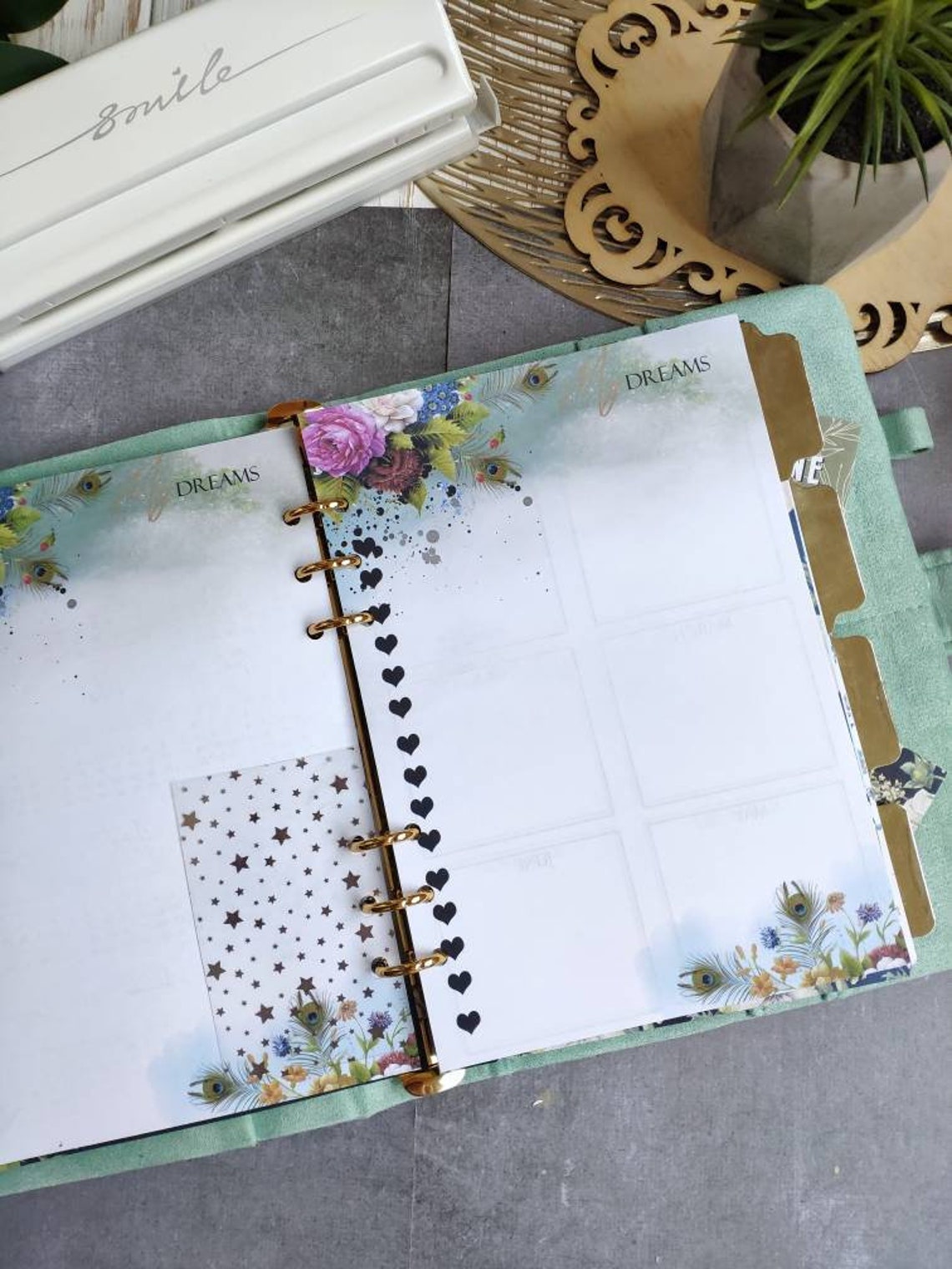 A5 Planner 6 Ring Binder 2021 Weekly Planner Cover Suede Etsy