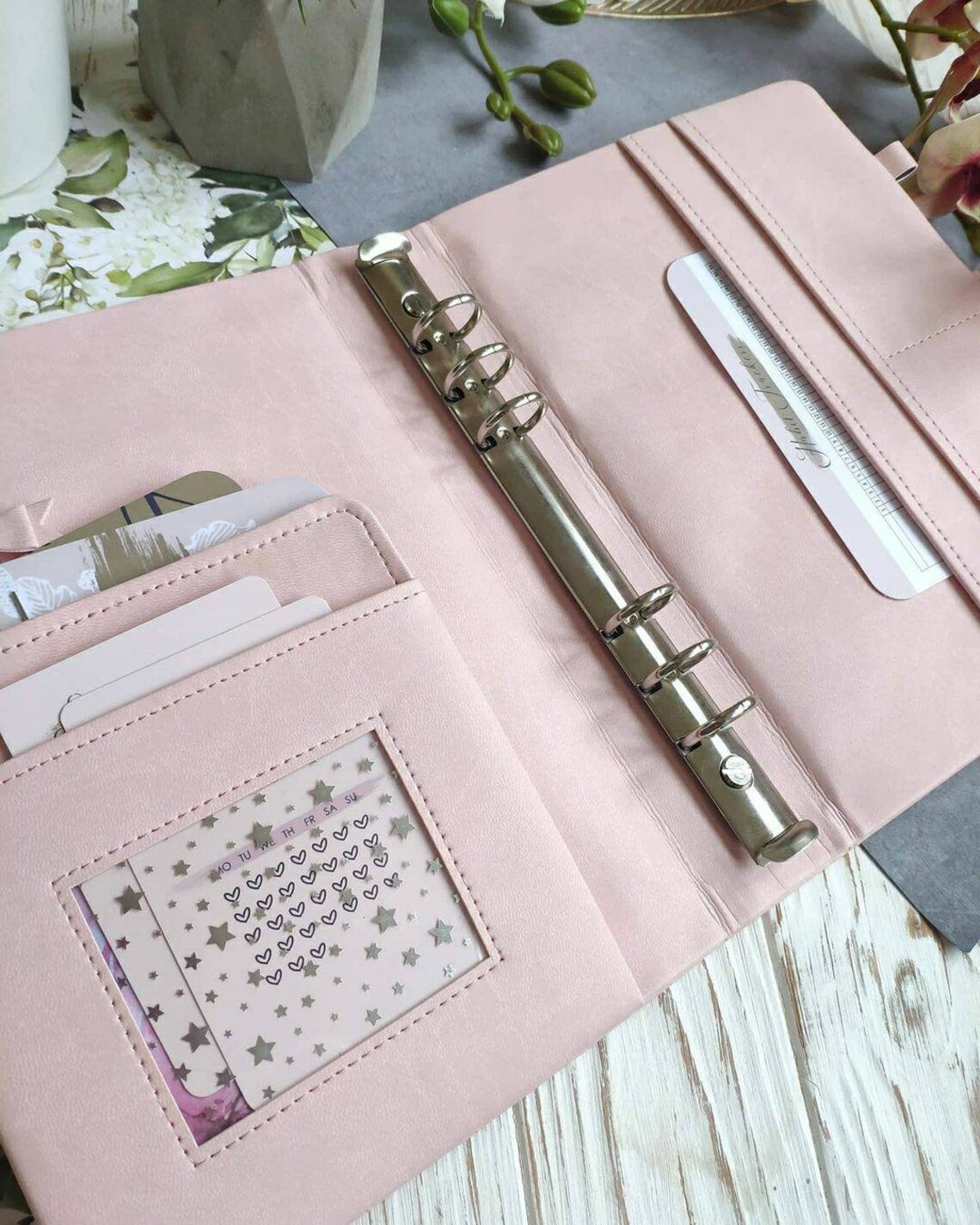 A6 / A5 Planner Binder 6 Ring Personalized Planner Organizer Etsy