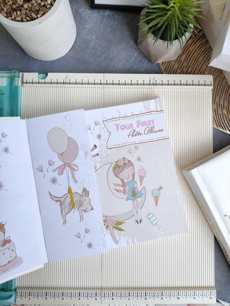 Baby Memory Book Personalized Baby Book Girl Baby Photo Etsy