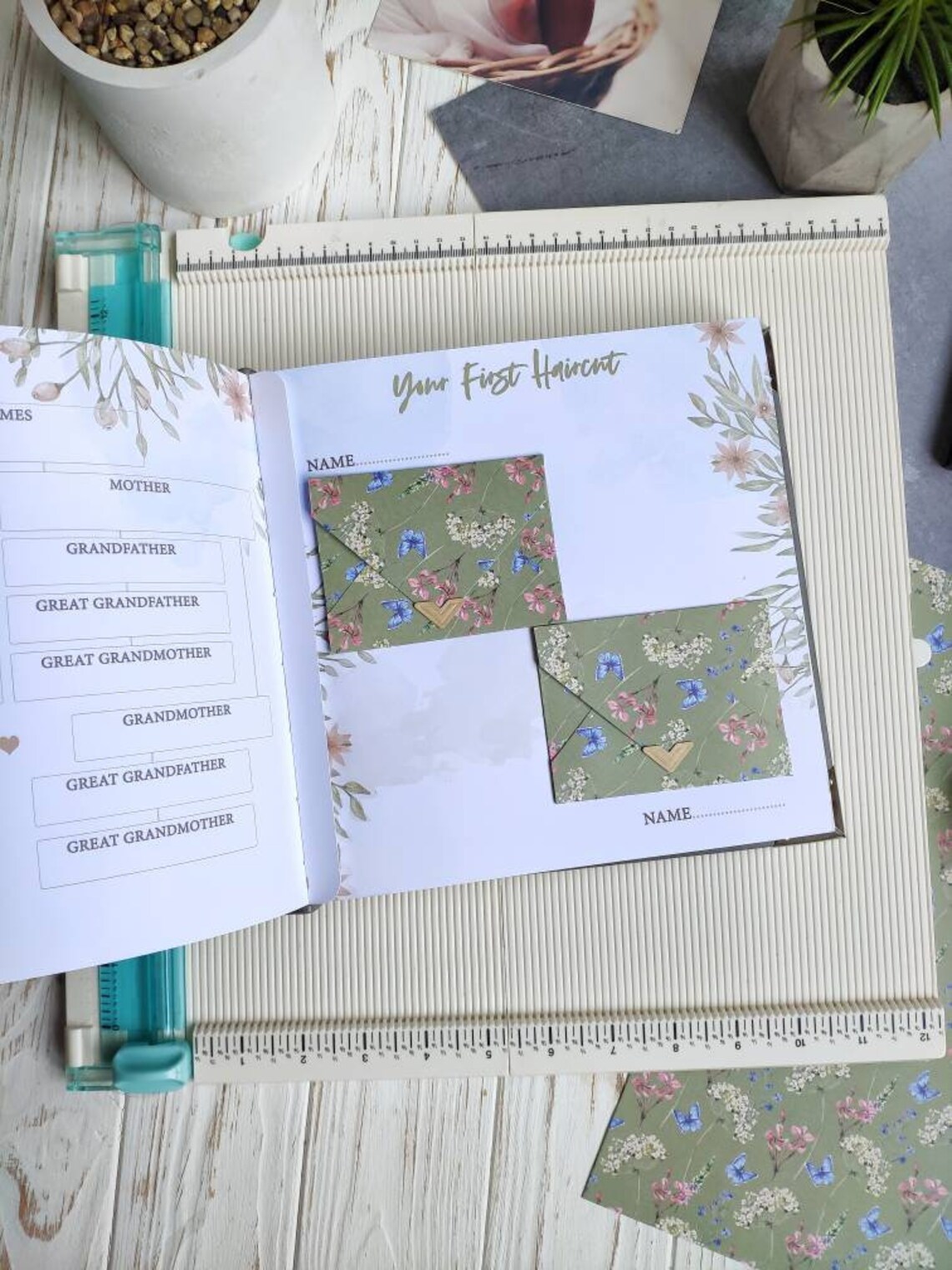 Twins Baby Memory Book First Year Personalized Baby Photo Etsy