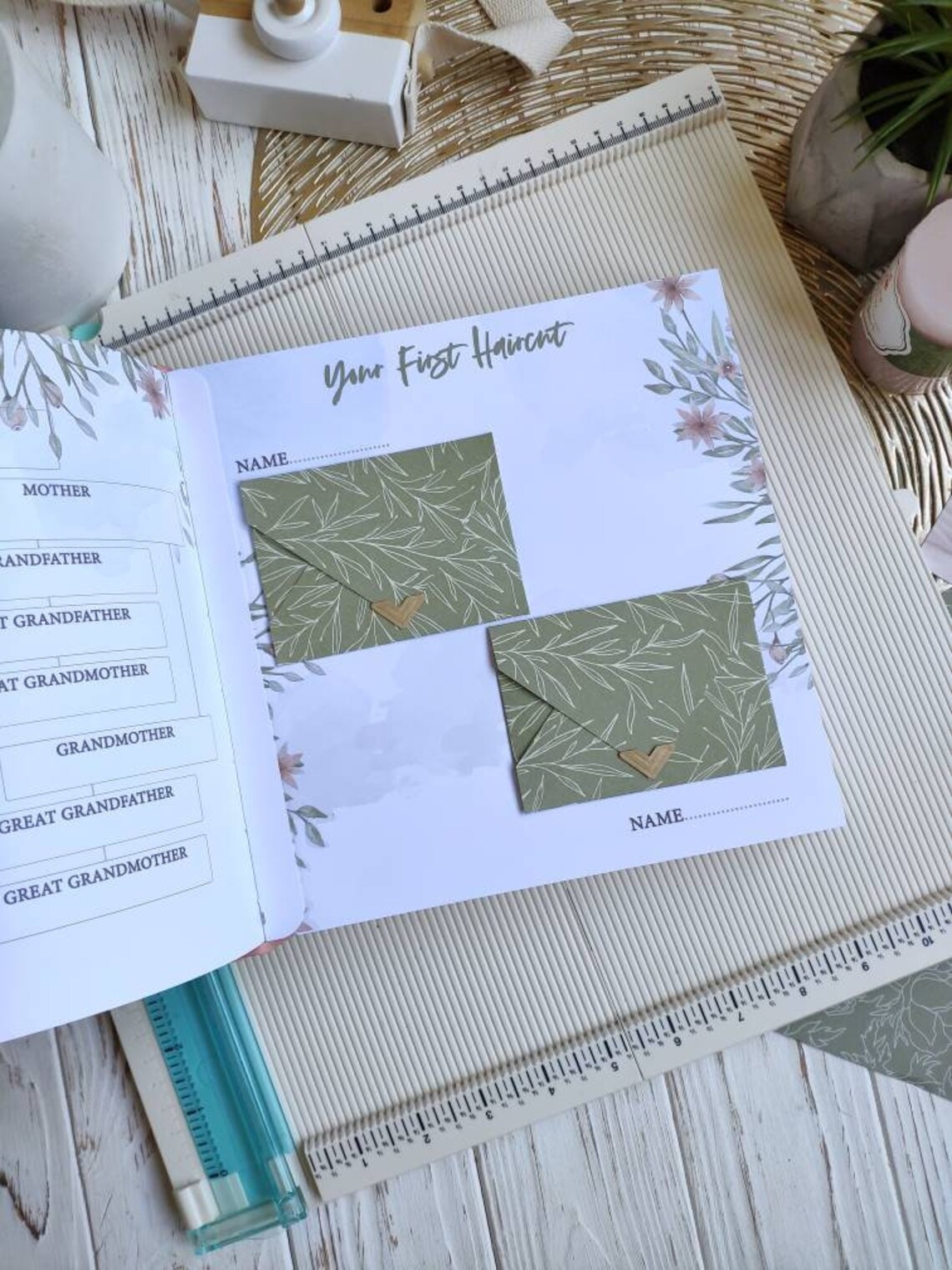 Twins Baby Memory Book Baby Book First Year Twins Baby Etsy