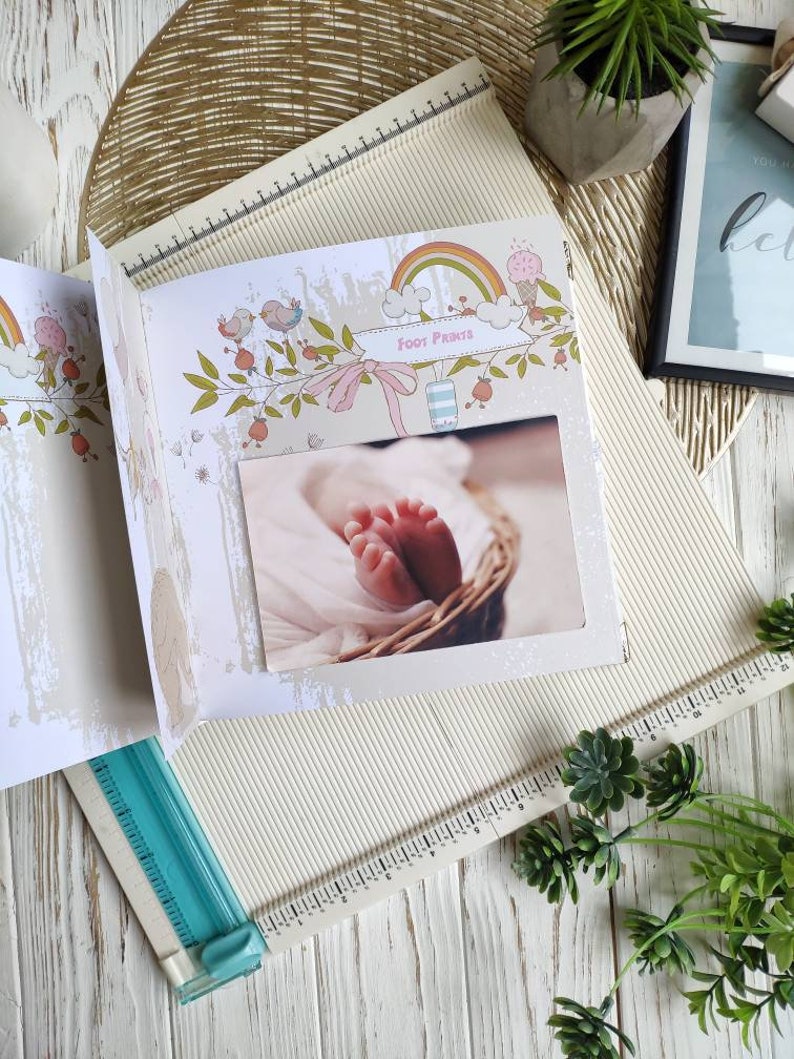 Personalized Baby Memory Book Girl Baby Book First Year Etsy