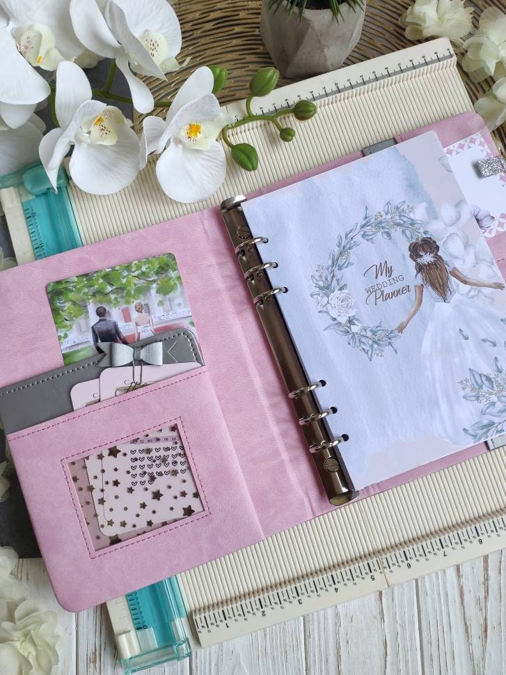 A5 Wedding Planner Book 6 Ring Binder Personalized Wedding Etsy