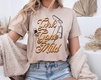 Girls Gone Mild Bachelorette Party Shirts, Funny Spa Bach Party Tees, Matching Bridal Party Gifts, Bridal Shower, Wedding Weekend Outfits