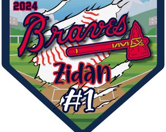 Custom Little League Baseball/Softball Vinyl Banners, Flags, Pennants, Home Plate Shape *FREE HOOKS*