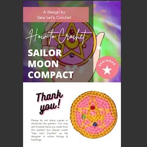 Crochet Sailor Moon Compact Pattern