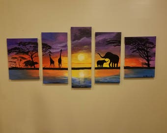 Elephants and Giraffes