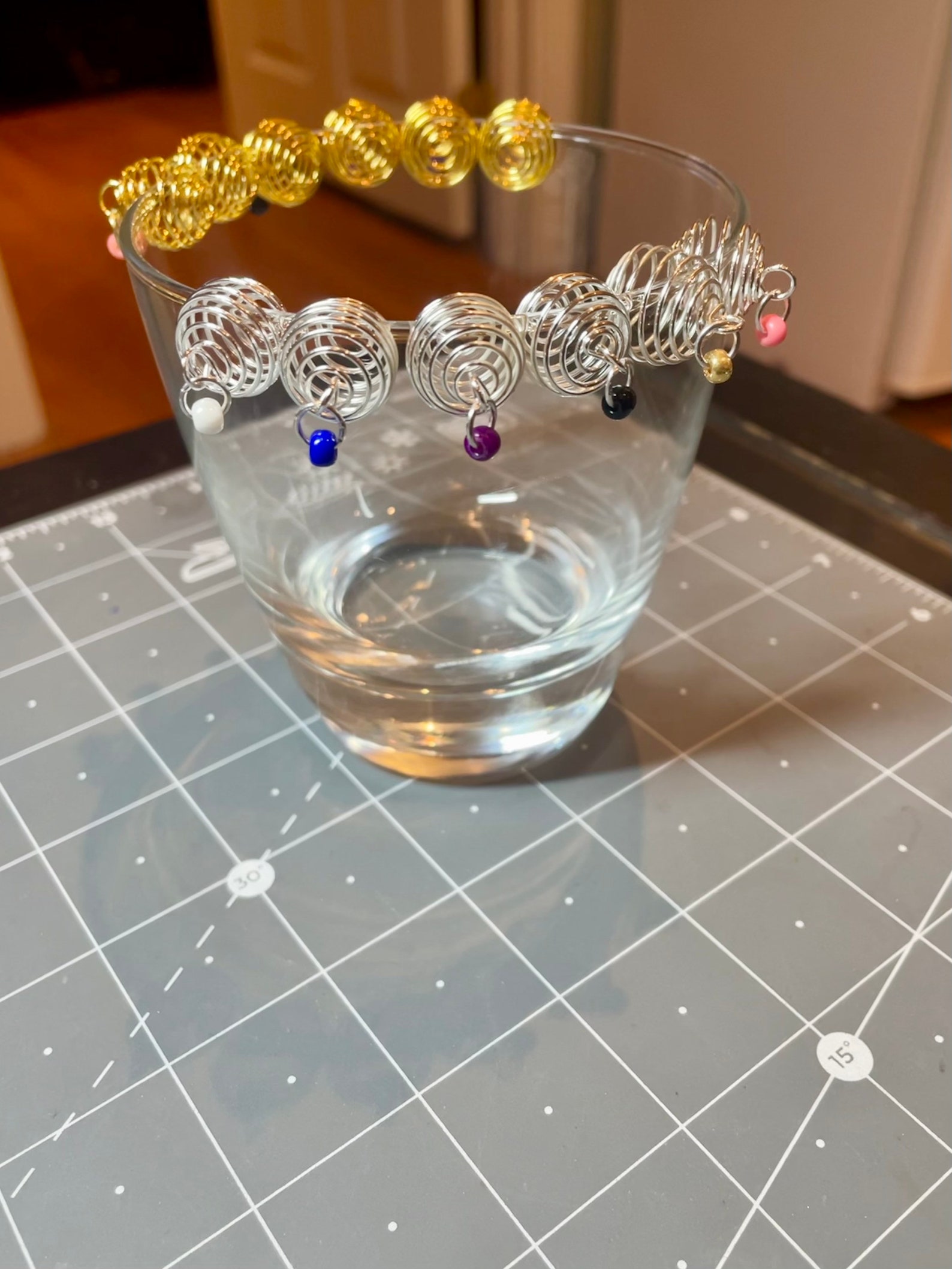 Stemless Wine Glass Charms Pack of 6 Etsy