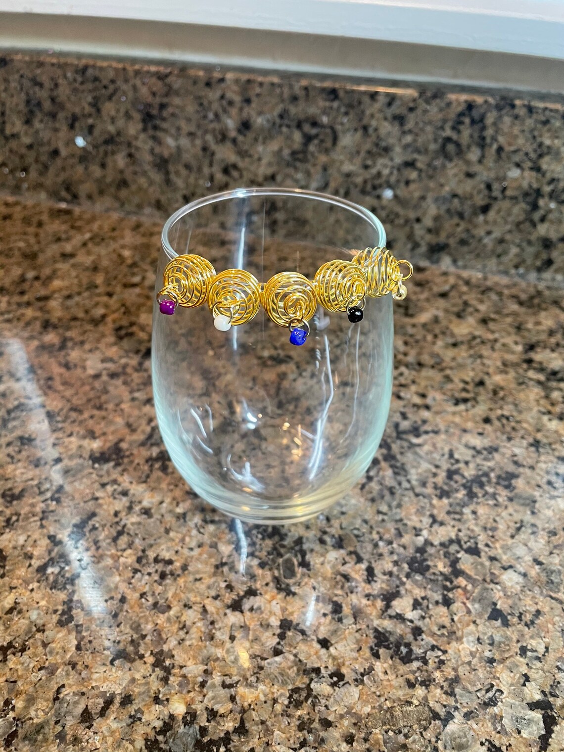 Stemless Wine Glass Charms Pack of 6 Etsy