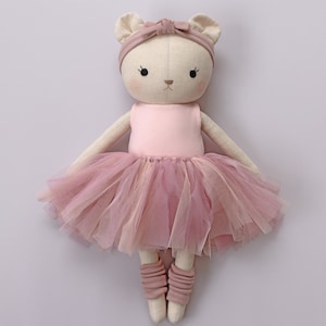 ballerina dolls made with studio seren ballerina sewing pattern