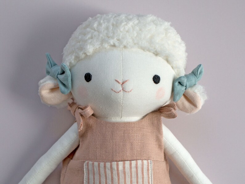 Lamb Sewing Pattern PDF Make a Cloth Lamb Doll / Stuffed Etsy Australia