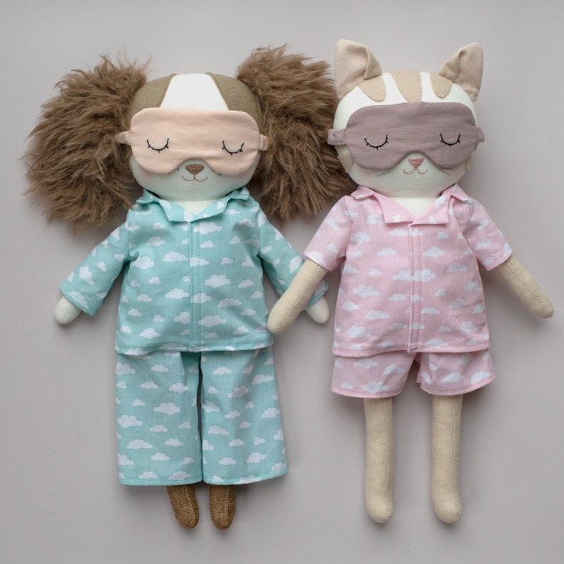 Studio Seren doll pyjama sewing pattern