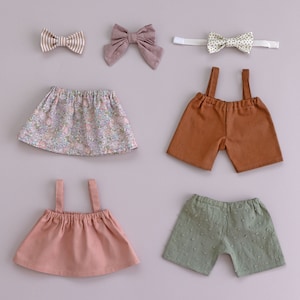 handmade doll clothes made with studio seren sewing pattern