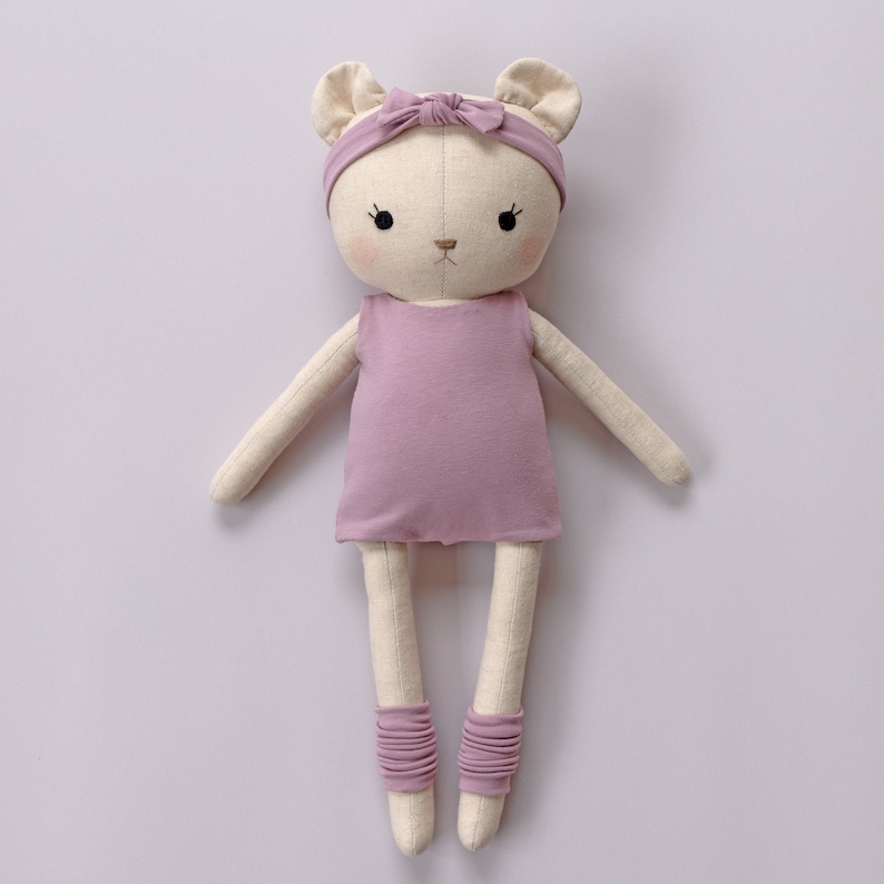 ballerina dolls made with studio seren ballerina sewing pattern