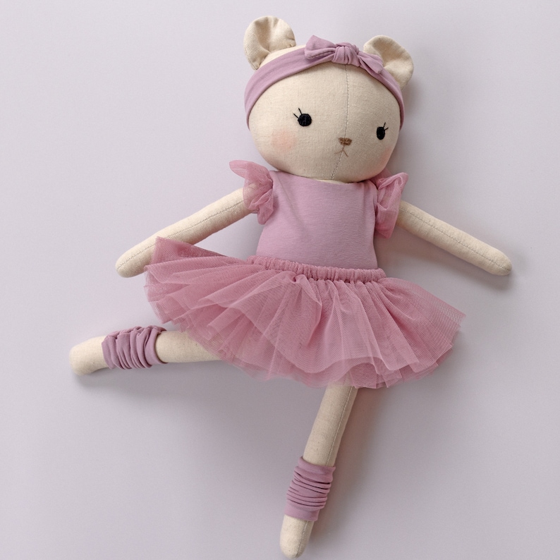 ballerina dolls made with studio seren ballerina sewing pattern