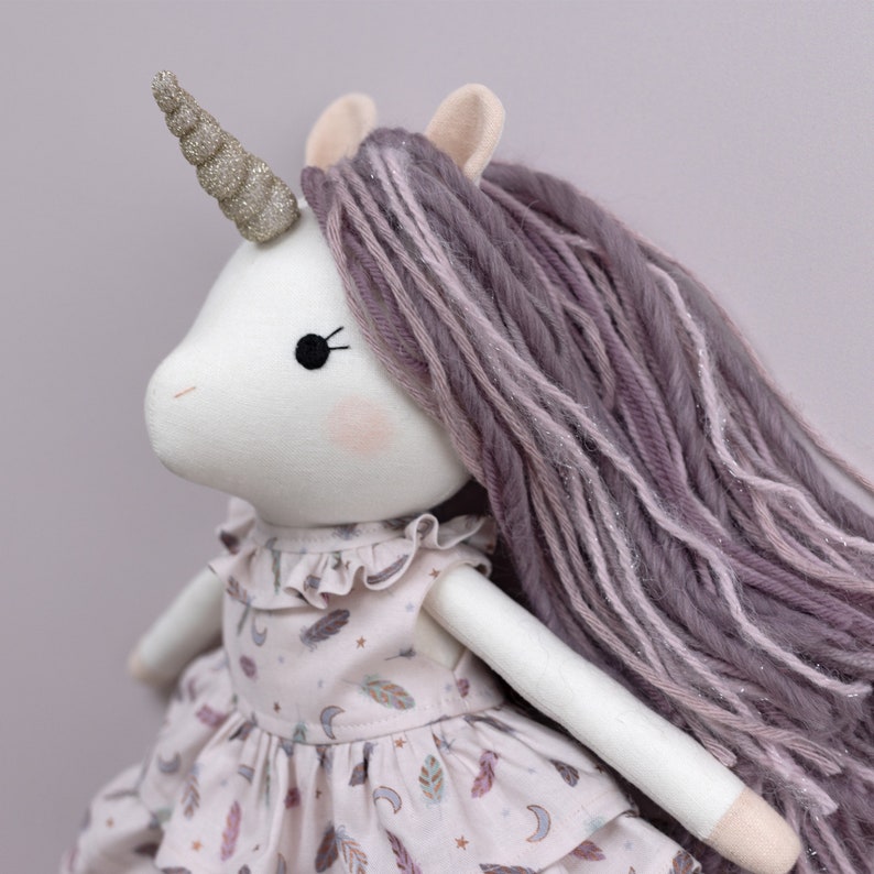 Unicorn sewing pattern PDF make a horse / unicorn doll / stuffed animal toy for unicorn gift / unicorn birthday by Studio Seren patterns image 2