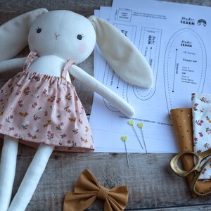 Bunny Sewing Pattern PDF Make 2 Types of Cloth Bunny Rabbit - Etsy
