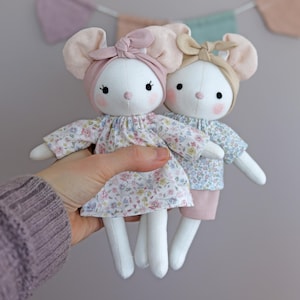 Baby mouse sewing pattern PDF - make a mouse doll / stuffed animal toy – by Studio Seren patterns