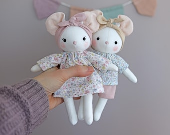 Modello di cucito per topolini in PDF - crea una bambola topolina / un peluche - di Studio Seren patterns