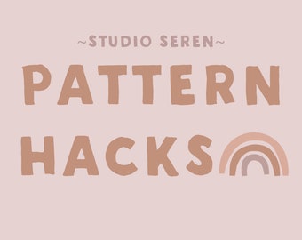 Pattern hacks - make 30 new doll clothes for your stuffed animal dolls using existing Studio Seren PDF sewing patterns