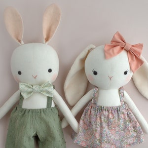 Bunny Sewing Pattern PDF Make 2 Types of Cloth Bunny Rabbit - Etsy