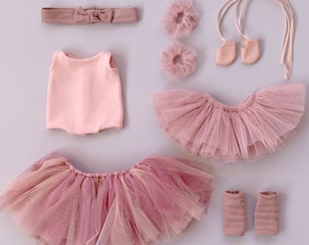 Ballerina doll clothes PDF sewing pattern -make a ballet leotard and tutu for a Studio Seren stuffed animal doll - girl gift / handmade gift