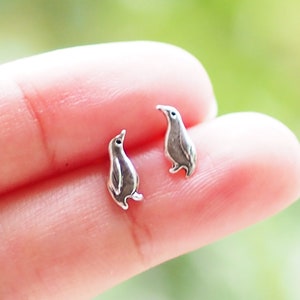 Tiny penguin Earrings penguin Jewelry Animal Lover Children Jewelry / SD202P