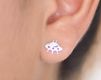 UFO Earrings, Space stud earrings / SD70