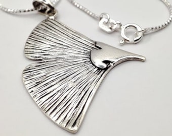 Sterling silver Ginkgo Leaf Charm Pendant , Ginkgo biloba charm necklace, Leaf Jewelry gift, Mom Gift